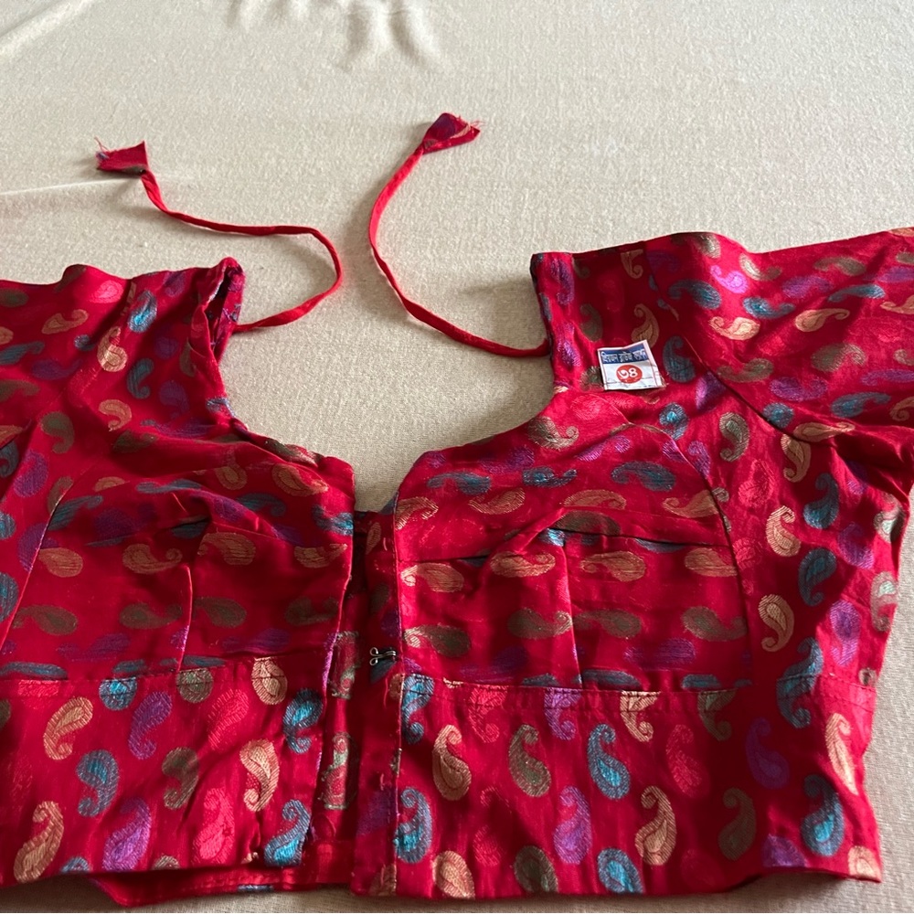 Multi color 3/4 sleeve blouse